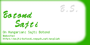 botond sajti business card